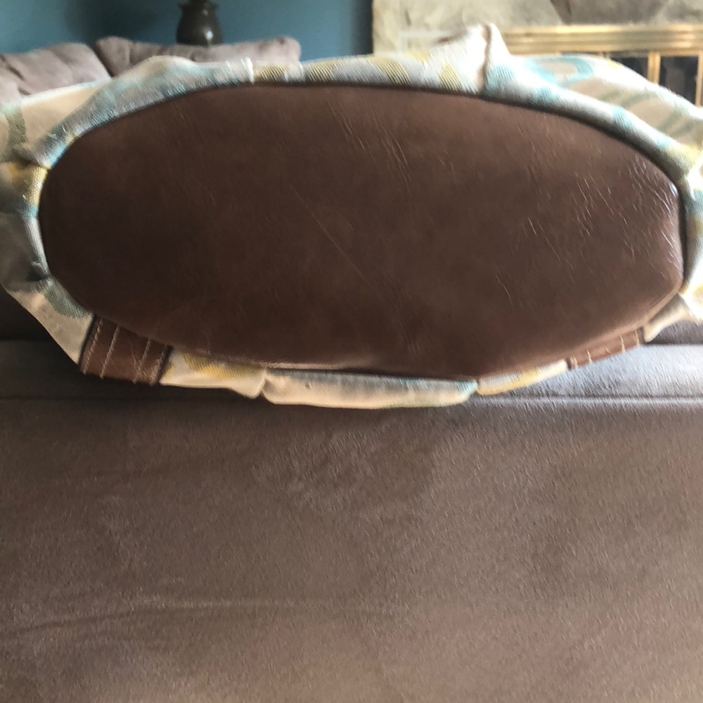 Cream colored minicci bag with brown straps - Picture 6 of 6